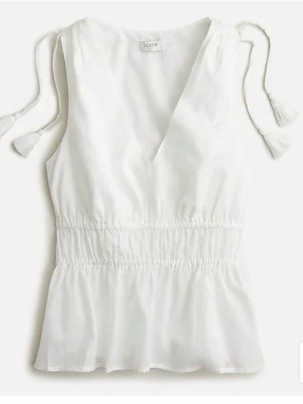 J. CREW V-neck cotton voile top